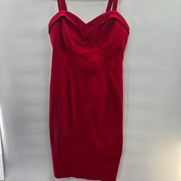 Vixen by Micheline Pitt Red Maneater Lined Back Slit Wiggle Dress 3x - Picture 1 of 10